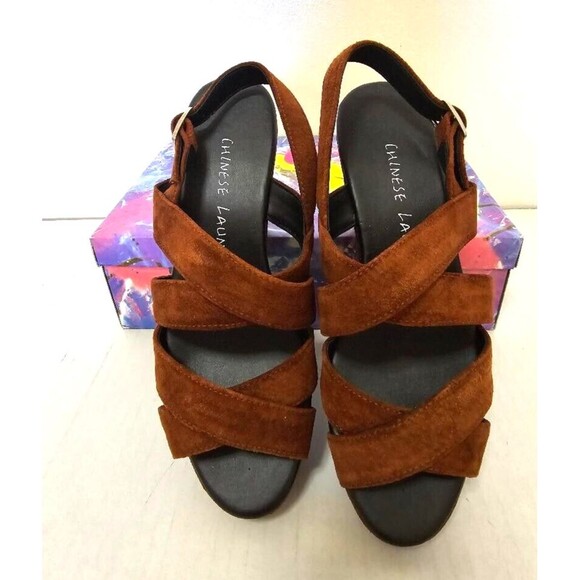 Chinese Laundry Sandals Leather Platform Paradox Retro Y2K 90s Style Siz… - Picture 3 of 11